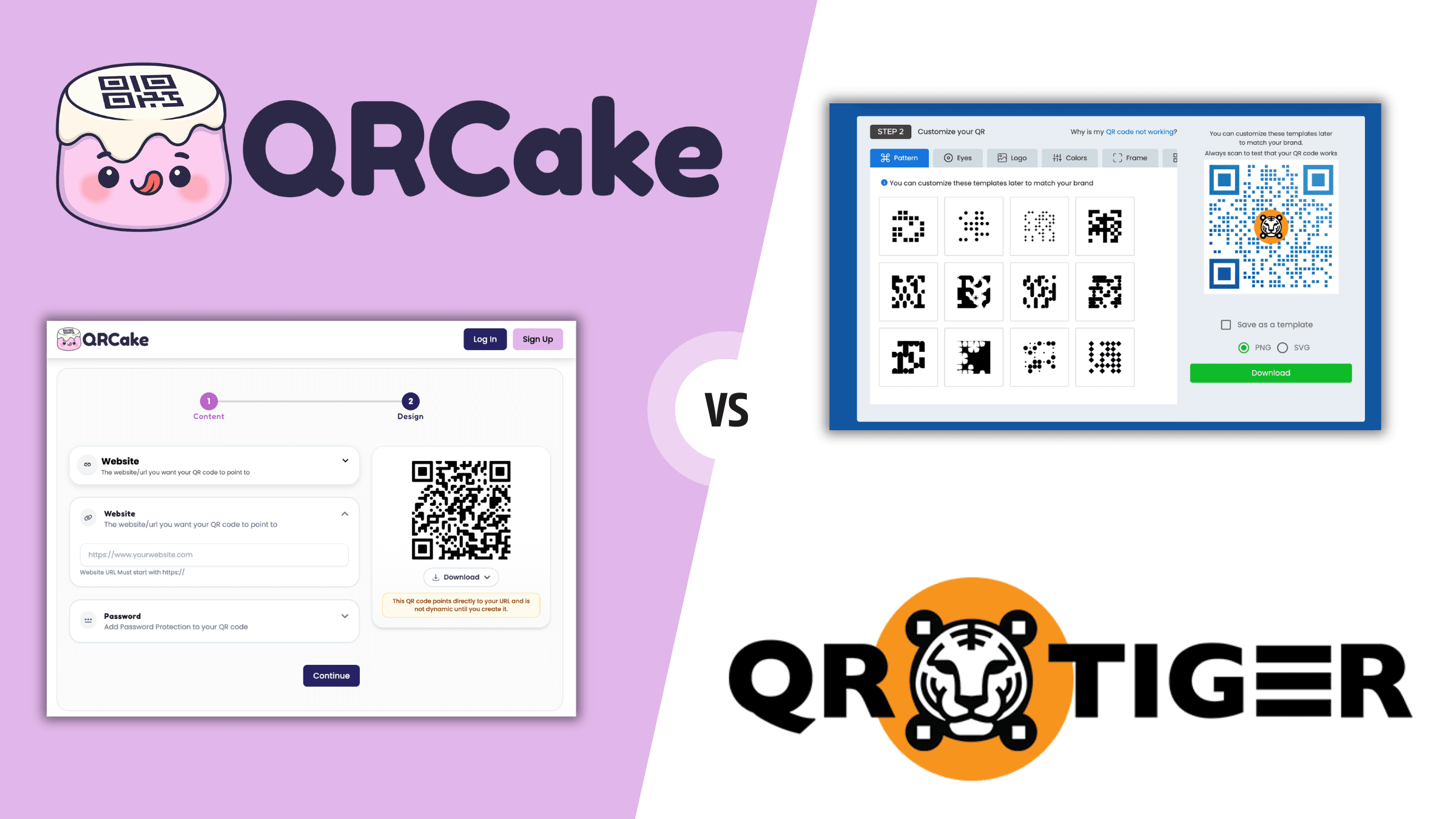 QR Cake vs QR Tiger: Honest Comparison for Dynamic QR Code Users